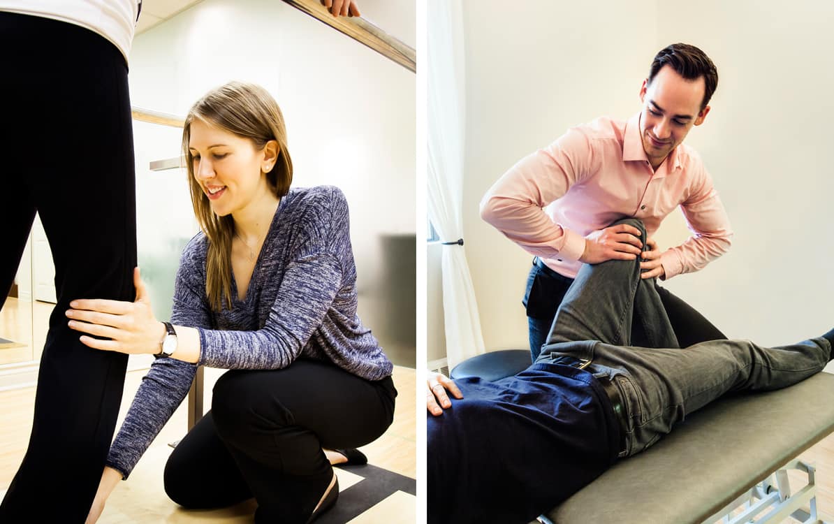 Registered Physiotherapists treating patients