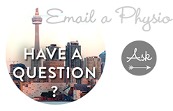 Icon to email a physiotherapist at our Danforth or Yonge and St. Clair locations